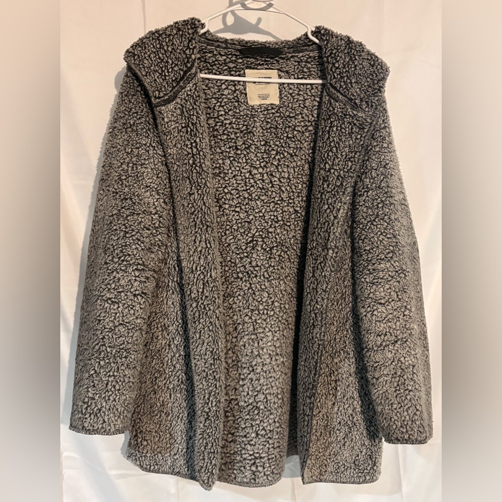 PINK Victoria's Secret Gray Sherpa Jacket